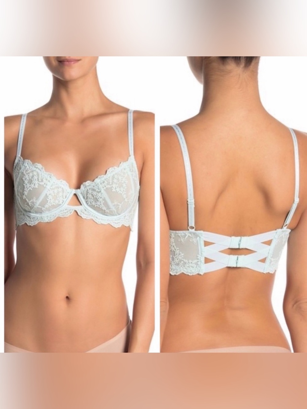 Free People Intimately Daydreamer Underwire Bra in "ICE FOG"